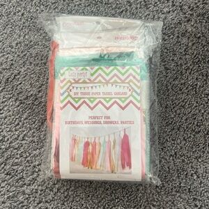 Colorfast DIY Tissue Paper Tassel Garland